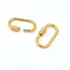 Hebilla de Pulsera Collar de Acero Inoxidable con Galvanoplastia de Oro de 18K tamaño pequeño Hebilla de Montañismo Hebilla de Seguridad Eslabón Rápido Hebilla de Pasarela