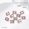 Pedras de Strass para Nail Art Retângulo 6*8 Strass de Canto Reto Strass de Quatro Cantos Quadrado Strass Açucarado Fundo Pontiagudo Diamante Irregular Acessórios de Decoração para Unhas