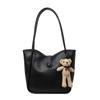 Bolsa Tote Portátil Vintage de Gran Capacidad para el Trabajo y los Viajes de Commuting para Mujer Estilo Coreano Primavera/Verano 2024 Bolso de Hombro Simple Casual Versátil