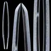 Acero T10 Cubierto de Tierra, Espada Japonesa con Filo Quemado, Hoja de Espada Desnuda, Espada Larga Samurai, Hamon Templado con Arcilla, Sin Filo