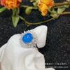 Anel feminino novo banhado a prata com calcita branca gelo incrustada anel de jade feminino com ágata verde fornecimento ao vivo joias