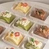 Caja de embalaje de rollo de edredón de algodón rojo de internet, caja para rollo de pastel, caja para rollo de toalla, caja para postre de corte mousse, caja de embalaje para pastel cortado