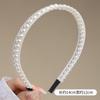 Diadema de Perlas para Mujer, Diadema Fina de Perlas Artificiales Prensadas, Versátil Diadema Elegante tipo Hada al por Mayor
