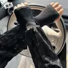 Nuevas mangas de hielo protectoras del sol 2025 para mujer, verano corte holgado, extragrandes, protectores de brazo para ciclismo al aire libre, mangas de seda de hielo, corte holgado