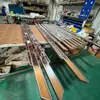 Manija de Puerta Moderna de Lujo Ligero de Mármol y Acero Inoxidable para Centros Comerciales, Oficinas de Ventas, Puertas de Vidrio y Madera, Manija de Puerta Grande Hecha a Medida