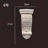 Columna Romana Estilo Europeo Madera Maciza Tallada Decoración Sencilla Estilo Europeo Cabeza de Columna Estilo Chino Viga de Soporte Soporte de Viga Almohadilla Gabinete de Chimenea Metabo