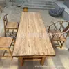Mesa de Comedor de Olmo Viejo al por Mayor Fabricante Escritorio de Oficina en Casa Escritorio de Estudio Mesa de Té para Balcón Mesa de Madera Maciza