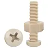 PEEK Tornillo de cabeza redonda Phillips tuerca traje tornillo de cabeza plana más tuerca tornillo combinado con tuerca M3M5M6