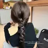 Accesorios para el cabello de cuero estilo coreano banda para el cabello de corbata de cuero diadema para el cabello de mujer coleta baja de alta gama alambre de hierro tocado cuerda para el cabello cuerda para el cabello cubierta de cuero