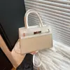 Bolso de Mano de Moda Otoño 2025 Nuevo, Simple y Elegante, Bolso Cruzado Casual Retro con Bloques de Color para Mujer