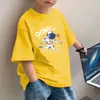 2026 Nueva Camisa de Algodón Fina de Manga Corta para Verano para Niños Mayores, Top Infantil, Camiseta de Manga Corta para Niños, Camiseta de Moda