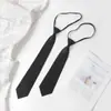 Estilo universitario estudiantes masculinos y femeninos 8cm perezoso japonés JK corbata pequeña femenina ins camisa sin cremallera corbata coreana moda