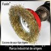 Roda de arame de aço em forma de tigela removedor de ferrugem de metal escova de arame de aço rebarbadora moagem tigela - tipo roda de fio de aço 100/125 / tigela - tipo
