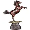 Jishanyuan "suba ao topo" ornamentos de cavalo de cobre cavalo para o sucesso decoração de sala de estar lucky artesanato A0010