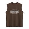 Camiseta sin mangas de algodón puro para hombre, chaleco deportivo de verano con estampado de letras, sudadera de baloncesto y fitness