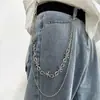 Estilo Punk Moderno Versátil Metal Jeans Acessório Corrente de Cintura Retrô Estilo Escuro Couro Unissex Hip-Hop Corrente para Calças