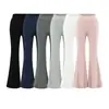 Calças pantalona femininas pretas, de caimento solto e fluido, compridas até o chão, calças compridas cinzas slim-fit casuais de verão