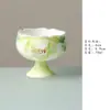 Taza maestra de cerámica minimalista de pie de Miyan, taza de té con borde floral hecha a mano, taza de té de peonía pintada a mano, juego de té Kung Fu