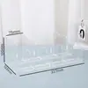 Suporte de livro de acrílico transparente para mesa de estudante armazenamento de mesa suporte para livros porta-livros mesa escritório papelaria armazenamento estante de livros atacado