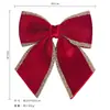 Enfeites de Natal, Laços Decorativos, Enfeites para Árvore de Natal, Laços com Strass nas Bordas