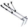 Alumínio liga torreta suporte mão Rod rack Fishing Rod rack rack equipamentos de pesca fornece novo suporte de pesca plugue de terra