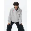 Sudadera con Capucha Bordada de Estrella Lavada a la Arena de Peso Pesado de Fábrica para Hombre 2026 Nueva de Ajuste Holgado Marca de Tendencia Estilo Americano Sudadera con Capucha