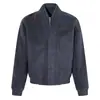 Jaqueta de lã leve de luxo para o dia a dia, novo modelo de outono, gola alta, zíper oculto, caimento solto, jaqueta curta casual simples