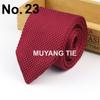 Corbata de vestir para hombre, estilo británico, estilo coreano, informal, de lana, para estudiantes, de punto, combinable, estilo puntiagudo, de 7 cm.