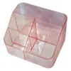 Caixa Organizadora Transparente Compartimentada para Cosméticos, Batom, Pincéis de Maquiagem, Produtos de Skincare, Porta-Canetas, Necessaire, Porta-Objetos, Toucador