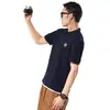 2026 Verano Talla Grande Hombre Estilo Retro Hong Kong Camisa Polo Top con Solapa Camiseta de Manga Corta Holgada Casual Media Manga