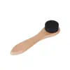 Cepillo de esponja de madera de haya para pulir zapatos de cuero, cepillo negro para betún de zapatos, juego de herramientas para pulir y encerar zapatos
