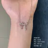 Joia de Cobre Ecológica Corpo Inteiro Personalizada Colar com Pingente de Laço de Camada Dupla Cravejado com Zircônia Corrente para Clavícula Versátil para o Dia a Dia
