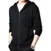 Sudadera con capucha y cremallera para hombre al por mayor transfronteriza, talla grande, forro polar, abrigo cálido, sudadera de moda para otoño e invierno