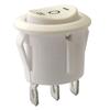Interruptor de alimentación de CA redondo RS601 23 mm ON-OFF de tres patas de dos posiciones interruptor basculante de barco redondo con luz verde