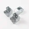 Accesorios para barandillas de acero zincado con hebilla fija, conectores de esquina, piezas de esquina grandes, piezas de esquina pequeñas, abrazaderas de esquina 25*50, abrazaderas exteriores 25*50