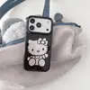 Estilo Coreano Nota Musical Hueca Gato KT para iPhone 17promax Apple 16 Agujero Grande Funda de Teléfono 15 Femenina Anti-caída