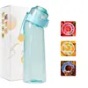Taza perfumada de 650 ml con diseño de tres anillos y siete anillos, 0 azúcar 0 calorías, Anillo Cui Xiang, hecha de material tritan, resistente a altas temperaturas, taza de agua divertida