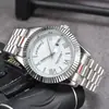 Aliexpress Comercio Exterior Reloj Número Romano Correa de Acero Calendario Dual Imitación Casual de Negocios Cuarzo Suministro Laboral Fabricante Mayorista