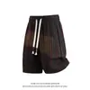 Shorts Casuales a Rayas Retro de Bloques de Color para Hombre, Moda Juvenil Estilo Hong Kong Versátil Estilo Callejero de Cinco Puntos