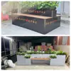 Caja de Flores para Exteriores Caja de Luz Combinada Comedero Solar para Flores Restaurante Tienda de Té con Leche Mampara para Exteriores Macizo de Flores para Exteriores Paisajismo de Patio