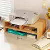 Suporte para impressora, copiadora de mesa ajustável em altura, caixa de suporte elevada para armazenamento e organização de documentos de escritório, papel A4