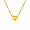 Colar com Pingente de Ouro Puro 999 Shenzhen Shuibei Ouro Duro 3D Indústria da Beleza Dia dos Namorados Joias de Ouro Presente Prático