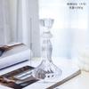 Candelabro de cristal transparente de lujo ligero nórdico romántico para boda, fiesta de cumpleaños, decoración para cena con velas de boda, vela de varilla larga