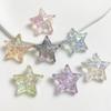 Estrella de cinco puntas de tres capas colorida UV transparente/luminosa destello fino sirena DIY pulsera hecha a mano accesorios de cuentas cuentas sueltas