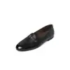 Mocassins Laváveis de Couro Bovino com Camada Superior para Mulheres, Sapatos Baixos, Novo Estilo Primavera, Couro Genuíno com Fivela, Sapatos Baixos Retro Confortáveis para Mulheres