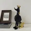 Adornos de cachorros de dibujos animados de alta gama para nicho, decoraciones para sala de estar, adornos creativos para mueble de TV de habitación modelo de hotel