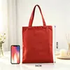 Bolsas de lona personalizadas con bloques de color para eventos corporativos, ferias comerciales, regalos promocionales, bolsas de compras y campañas de reclutamiento en campus.