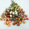 Arreglo Floral Artificial de Alta Gama Realista con 6 Rosas Elsa de una Sola Flor para Decoración Floral de Sala de Estar