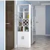Armario de vino armario de entrada sala de estar moderna apartamento pequeño simple pantalla zapatero estante de almacenamiento integrado en la pared armario de partición de entrada