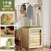Caja de Almacenamiento de Ropa para el Hogar Plegable con Ruedas Gran Capacidad Tapa Abatible Caja de Almacenamiento Dormitorio Ropa Edredón Extra Grande Gabinete de Almacenamiento